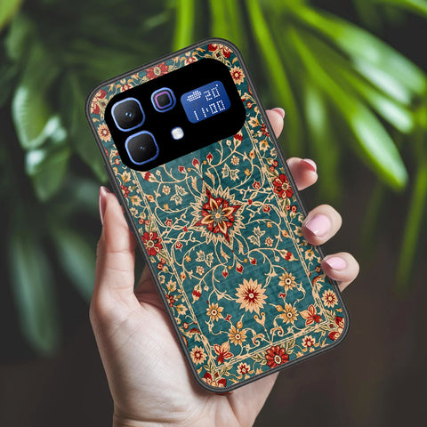 Infinix Note 60 Cover - ONation Persian Rugs Series 2 - HQ Ultra Shine Premium Infinity Glass Soft Silicon Borders Case