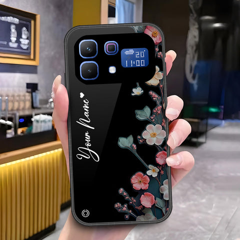Infinix Note 60 Pro Cover - ONation Your Name Series - HQ Ultra Shine Premium Infinity Glass Soft Silicon Borders Case