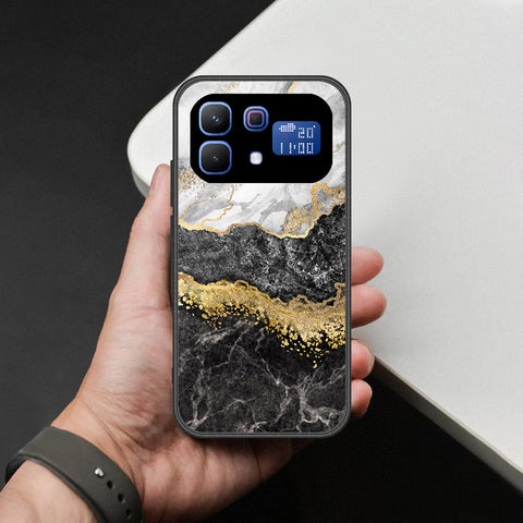 Infinix Note 60 Cover - Colorful Marble Series - HQ Ultra Shine Premium Infinity Glass Soft Silicon Borders Case