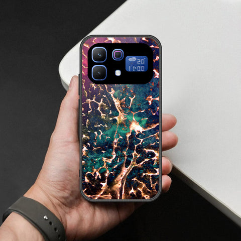 Infinix Note 60 Cover - Colorful Marble Series - HQ Ultra Shine Premium Infinity Glass Soft Silicon Borders Case