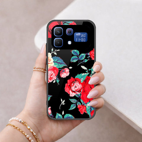Infinix Note 60 Pro Cover - Floral Series - HQ Ultra Shine Premium Infinity Glass Soft Silicon Borders Case
