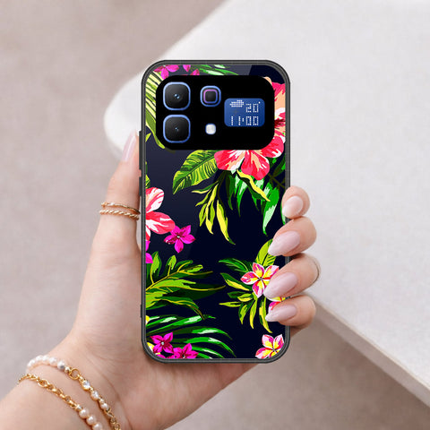 Infinix Note 60 Pro Cover - Floral Series - HQ Ultra Shine Premium Infinity Glass Soft Silicon Borders Case