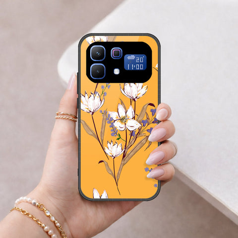 Infinix Note 60 Pro Cover - Floral Series - HQ Ultra Shine Premium Infinity Glass Soft Silicon Borders Case