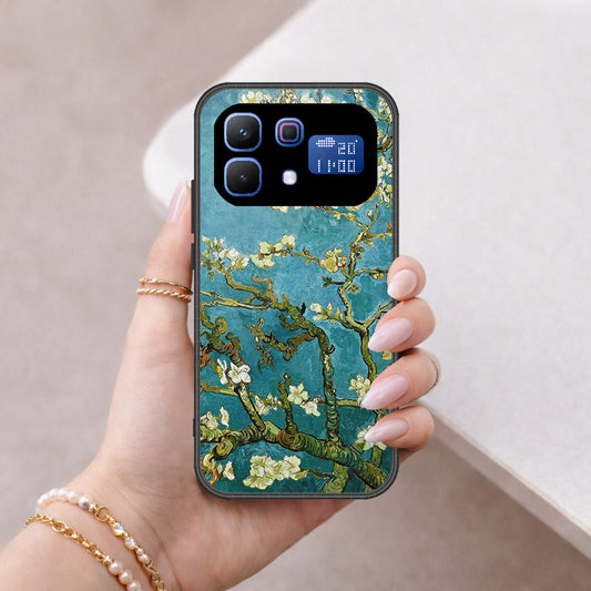 Infinix Note 60 Pro Cover - Floral Series 2 - HQ Ultra Shine Premium Infinity Glass Soft Silicon Borders Case