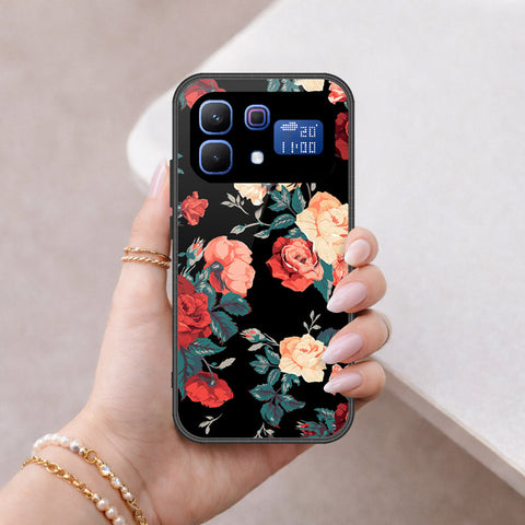 Infinix Note 60 Pro Cover - Floral Series 2 - HQ Ultra Shine Premium Infinity Glass Soft Silicon Borders Case