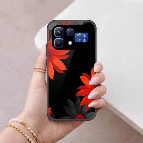 Infinix Note 60 Pro Cover - Floral Series 2 - HQ Ultra Shine Premium Infinity Glass Soft Silicon Borders Case