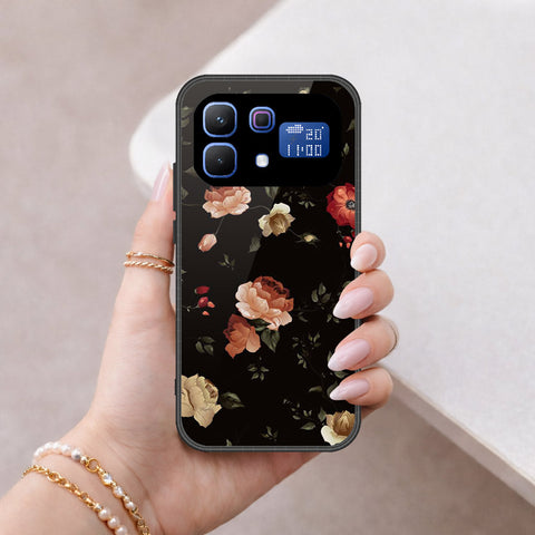Infinix Note 60 Pro Cover - Floral Series 2 - HQ Ultra Shine Premium Infinity Glass Soft Silicon Borders Case