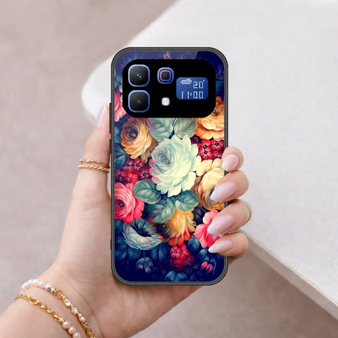 Infinix Note 60 Pro Cover - Floral Series 2 - HQ Ultra Shine Premium Infinity Glass Soft Silicon Borders Case