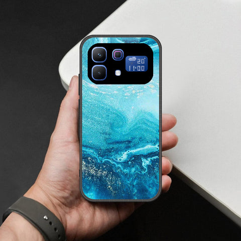 Infinix Note 60 Cover - Mystic Marble Series - HQ Ultra Shine Premium Infinity Glass Soft Silicon Borders Case