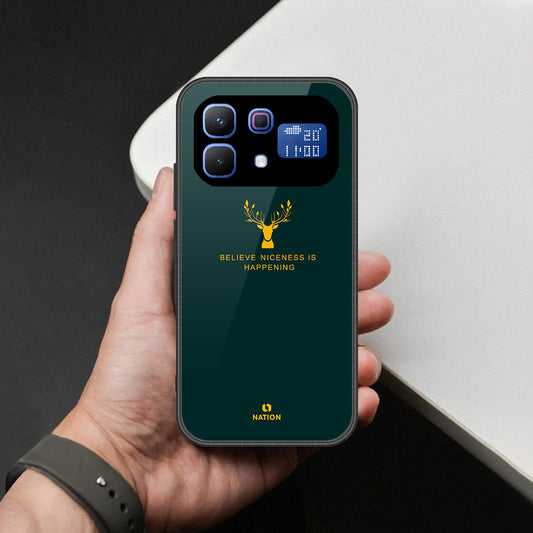 Infinix Note 60 Pro Cover - Nice Series - HQ Ultra Shine Premium Infinity Glass Soft Silicon Borders Case
