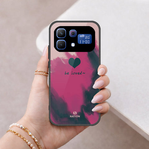 Infinix Note 60 Cover - Onation Heart Series - HQ Ultra Shine Premium Infinity Glass Soft Silicon Borders Case
