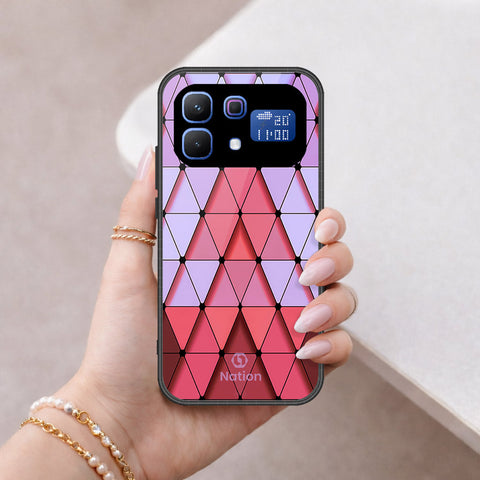 Infinix Note 60 Cover - Onation Pyramid Series - HQ Ultra Shine Premium Infinity Glass Soft Silicon Borders Case