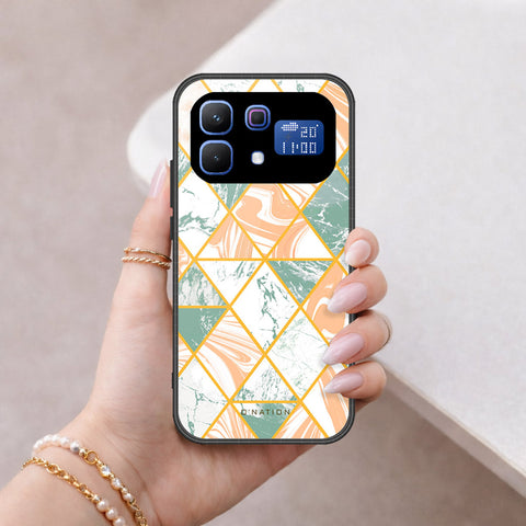 Infinix Note 60 Cover - O'Nation Shades of Marble Series - HQ Ultra Shine Premium Infinity Glass Soft Silicon Borders Case