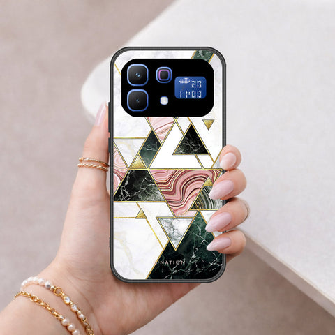 Infinix Note 60 Cover - O'Nation Shades of Marble Series - HQ Ultra Shine Premium Infinity Glass Soft Silicon Borders Case