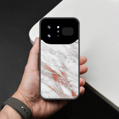 Infinix Note 60 Ultra Cover - White Marble Series - HQ Ultra Shine Premium Infinity Glass Soft Silicon Borders Case