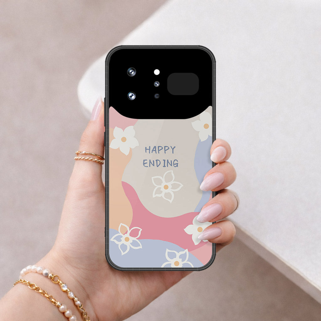 Infinix Note 60 Ultra Cover - Happy Series - HQ Ultra Shine Premium Infinity Glass Soft Silicon Borders Case