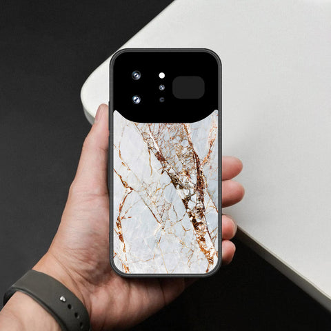 Infinix Note 60 Ultra Cover - White Marble Series - HQ Ultra Shine Premium Infinity Glass Soft Silicon Borders Case