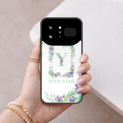 Infinix Note 60 Ultra Cover - Personalized Alphabet Series - HQ Ultra Shine Premium Infinity Glass Soft Silicon Borders Case