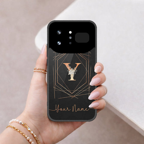 Infinix Note 60 Ultra Cover - Personalized Alphabet Series - HQ Ultra Shine Premium Infinity Glass Soft Silicon Borders Case