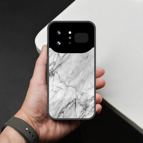 Infinix Note 60 Ultra Cover - White Marble Series - HQ Ultra Shine Premium Infinity Glass Soft Silicon Borders Case