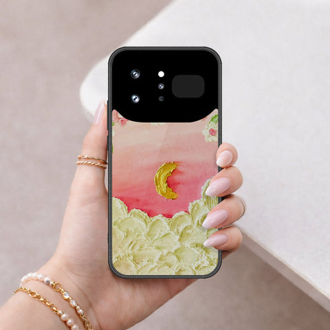 Infinix Note 60 Ultra Cover - Floral Series - Design 7 - Pink & Yellow - HQ Ultra Shine Premium Infinity Glass Soft Silicon Borders Case