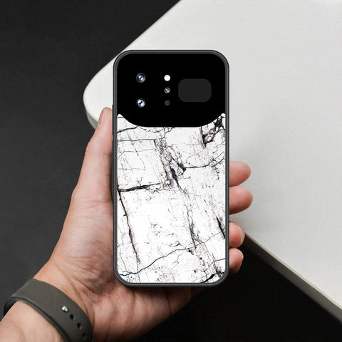 Infinix Note 60 Ultra Cover - White Marble Series 2 - HQ Ultra Shine Premium Infinity Glass Soft Silicon Borders Case