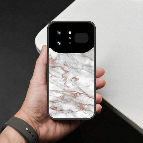 Infinix Note 60 Ultra Cover - White Marble Series 2 - HQ Ultra Shine Premium Infinity Glass Soft Silicon Borders Case