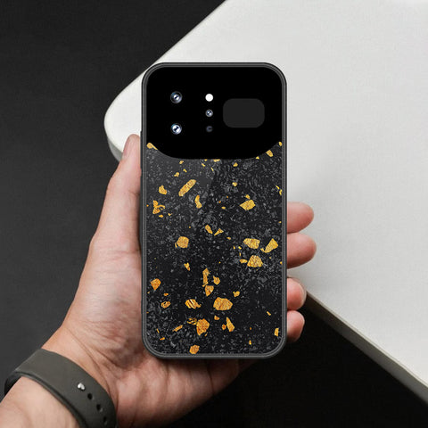 Infinix Note 60 Ultra Cover - Black Marble Series - HQ Ultra Shine Premium Infinity Glass Soft Silicon Borders Case