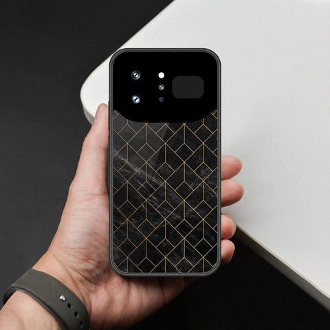 Infinix Note 60 Ultra Cover - Black Marble Series - HQ Ultra Shine Premium Infinity Glass Soft Silicon Borders Case