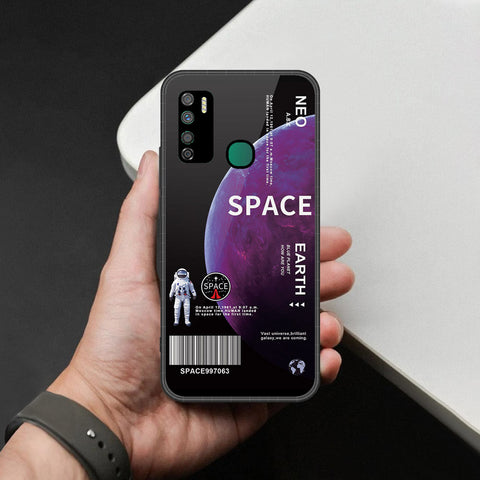 Infinix Note 7 Lite Cover - Limitless Series - HQ Ultra Shine Premium Infinity Glass Soft Silicon Borders Case