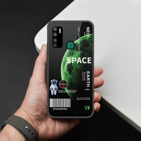 Infinix Note 7 Lite Cover - Limitless Series - HQ Ultra Shine Premium Infinity Glass Soft Silicon Borders Case