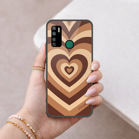 Infinix Note 7 Lite Cover - O'Nation Heartbeat Series - HQ Ultra Shine Premium Infinity Glass Soft Silicon Borders Case
