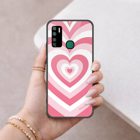Infinix Note 7 Lite Cover - O'Nation Heartbeat Series - HQ Ultra Shine Premium Infinity Glass Soft Silicon Borders Case