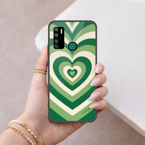 Infinix Note 7 Lite Cover - O'Nation Heartbeat Series - HQ Ultra Shine Premium Infinity Glass Soft Silicon Borders Case