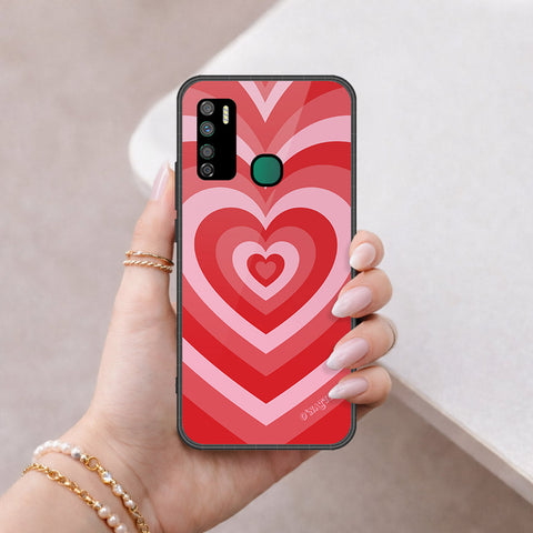 Infinix Note 7 Lite Cover - O'Nation Heartbeat Series - HQ Ultra Shine Premium Infinity Glass Soft Silicon Borders Case