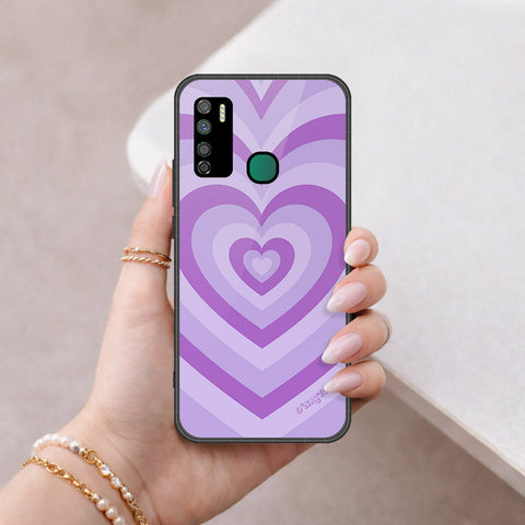 Infinix Note 7 Lite Cover - O'Nation Heartbeat Series - HQ Ultra Shine Premium Infinity Glass Soft Silicon Borders Case