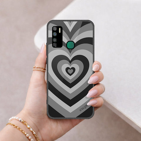 Infinix Note 7 Lite Cover - O'Nation Heartbeat Series - HQ Ultra Shine Premium Infinity Glass Soft Silicon Borders Case