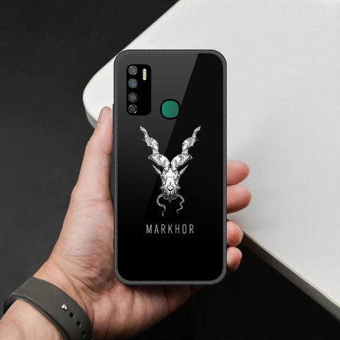 Infinix Note 7 Lite Cover - Markhor Series - HQ Ultra Shine Premium Infinity Glass Soft Silicon Borders Case