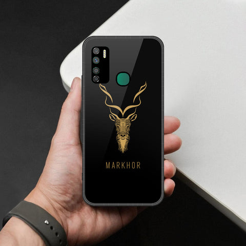 Infinix Note 7 Lite Cover - Markhor Series - HQ Ultra Shine Premium Infinity Glass Soft Silicon Borders Case