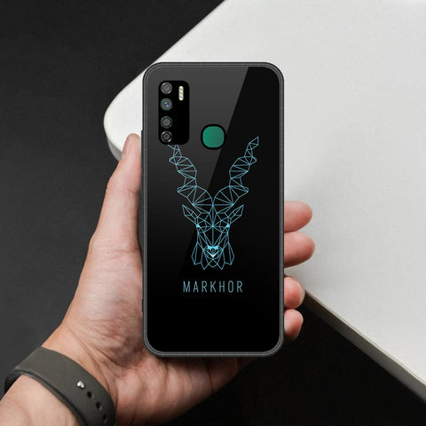 Infinix Note 7 Lite Cover - Markhor Series - HQ Ultra Shine Premium Infinity Glass Soft Silicon Borders Case