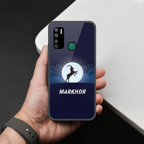 Infinix Note 7 Lite Cover - Markhor Series - HQ Ultra Shine Premium Infinity Glass Soft Silicon Borders Case