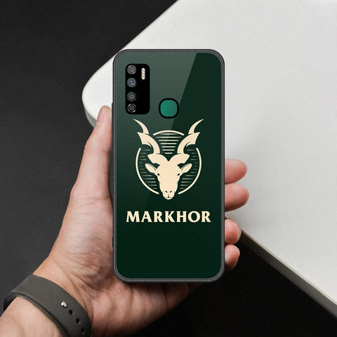 Infinix Note 7 Lite Cover - Markhor Series - HQ Ultra Shine Premium Infinity Glass Soft Silicon Borders Case