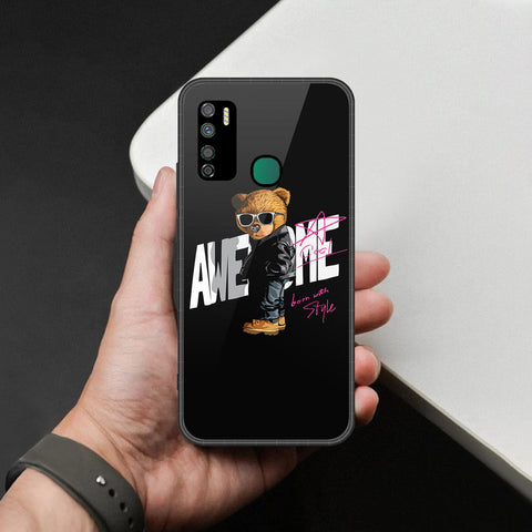 Infinix Note 7 Lite Cover - Stellar Series - HQ Ultra Shine Premium Infinity Glass Soft Silicon Borders Case