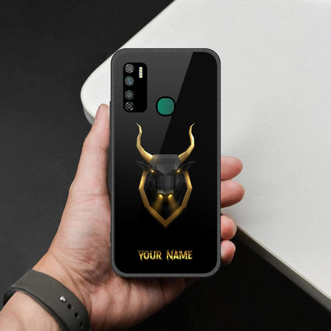 Infinix Note 7 Lite Cover - Gold Series - HQ Ultra Shine Premium Infinity Glass Soft Silicon Borders Case