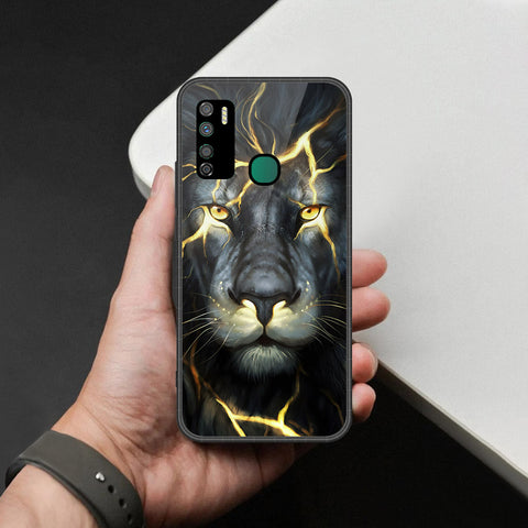 Infinix Note 7 Lite Cover - Brave Series - HQ Ultra Shine Premium Infinity Glass Soft Silicon Borders Case