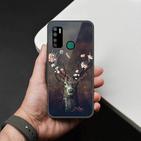 Infinix Note 7 Lite Cover - Brave Series - HQ Ultra Shine Premium Infinity Glass Soft Silicon Borders Case