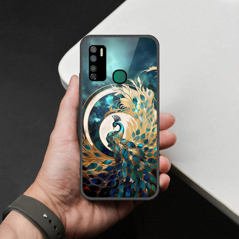 Infinix Note 7 Lite Cover - Brave Series - HQ Ultra Shine Premium Infinity Glass Soft Silicon Borders Case
