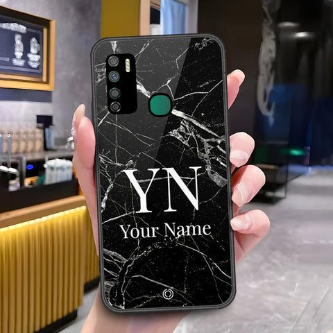 Infinix Note 7 Lite Cover - ONation Your Name Series - HQ Ultra Shine Premium Infinity Glass Soft Silicon Borders Case