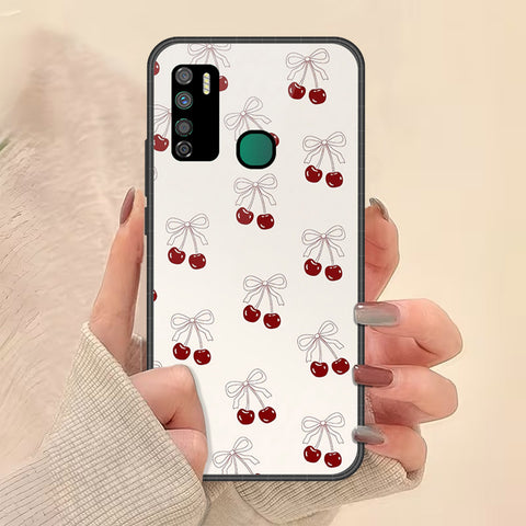 Infinix Note 7 Lite Cover - Onation Bow Series - HQ Ultra Shine Premium Infinity Glass Soft Silicon Borders Case