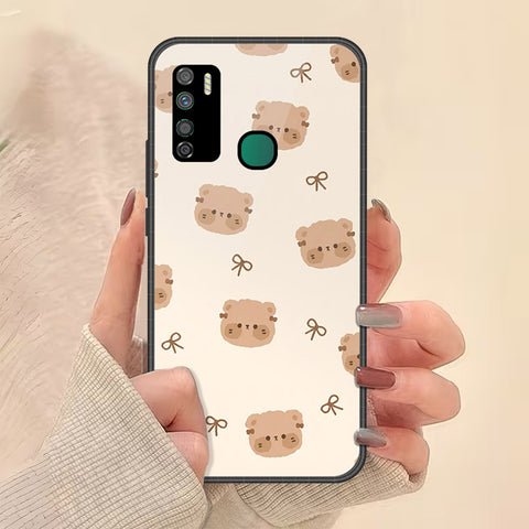 Infinix Note 7 Lite Cover - Onation Bow Series - HQ Ultra Shine Premium Infinity Glass Soft Silicon Borders Case